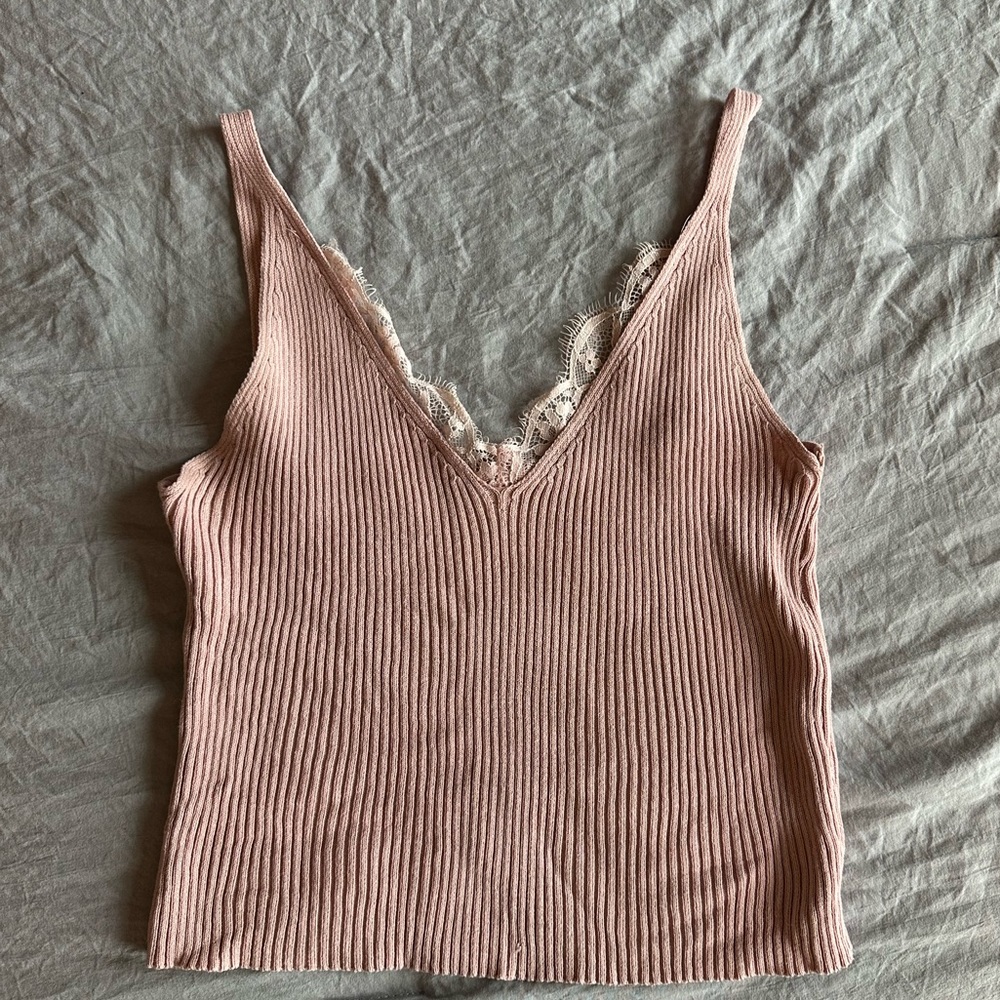 Pink crop top